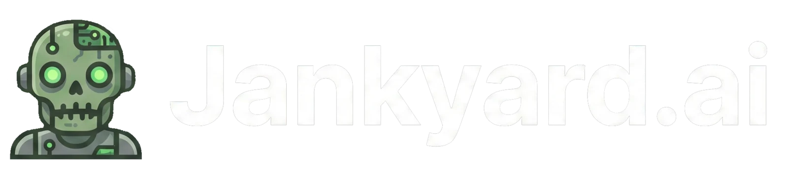 The Jankyard logo: a green robot-skull mascot and the 'jankyard.ai' wordmark.