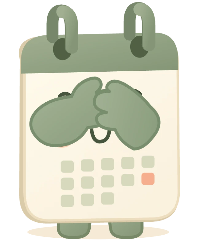 The Weekaboo mascot covering its eyes (transparent background).